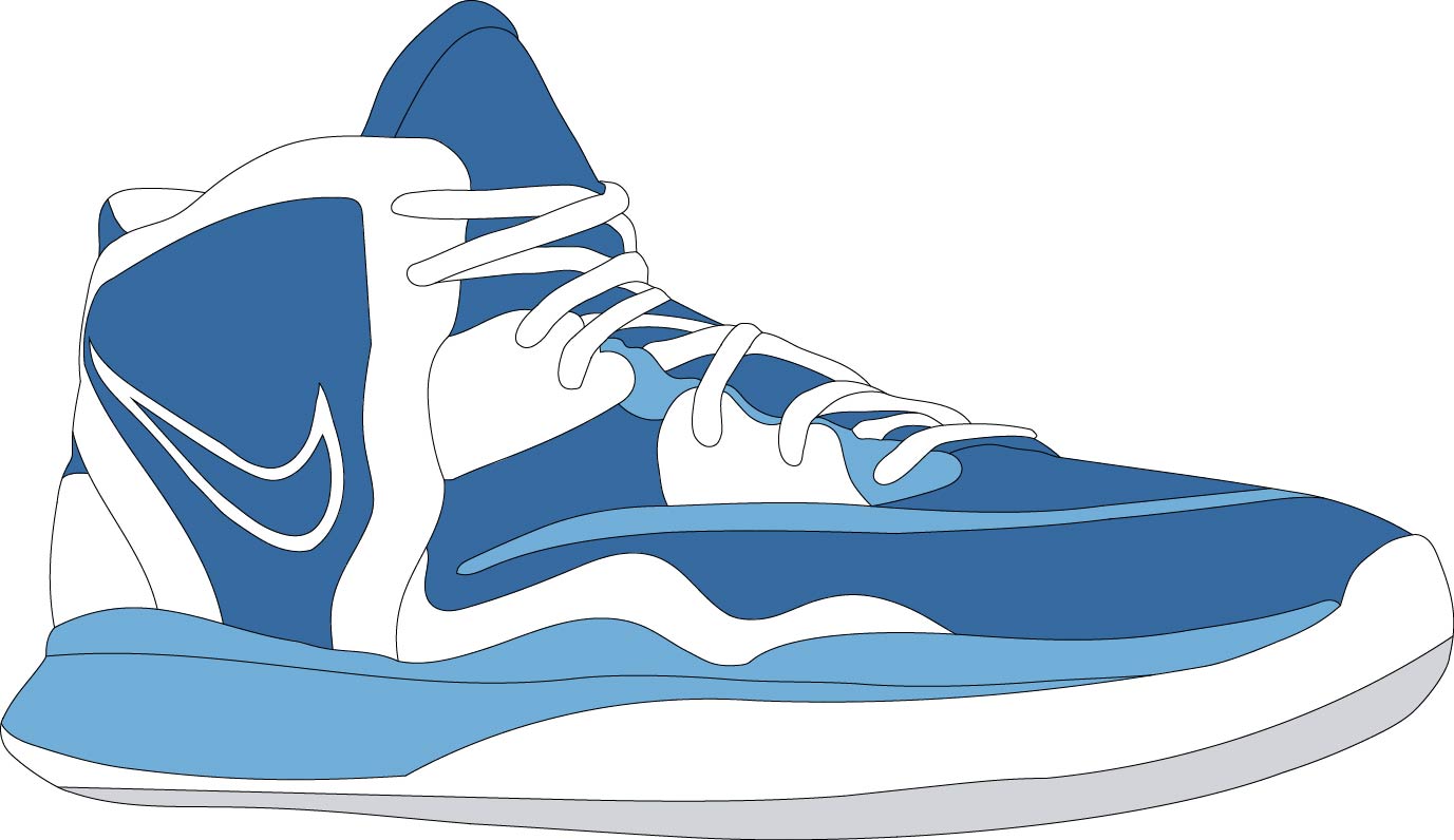 Nike Kyrie shoe drawing